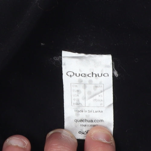 Quechua Unisex Black XS Fleece Sweatshirt