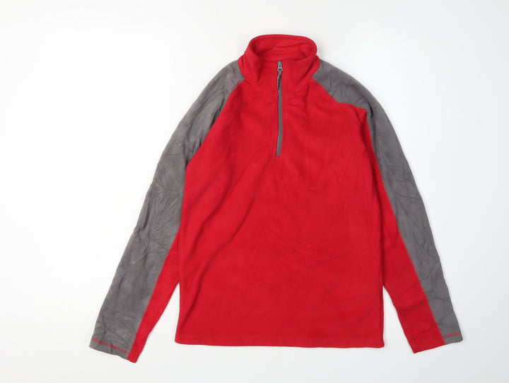 Mountain Warehouse Boys Red Half Zip Sweatshirt 11-12 Years