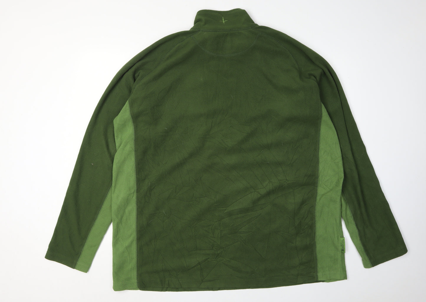 Mountain Warehouse Men's Green 2XL 1/4 Zip Fleece Sweatshirt