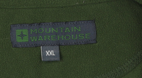 Mountain Warehouse Men's Green 2XL 1/4 Zip Fleece Sweatshirt