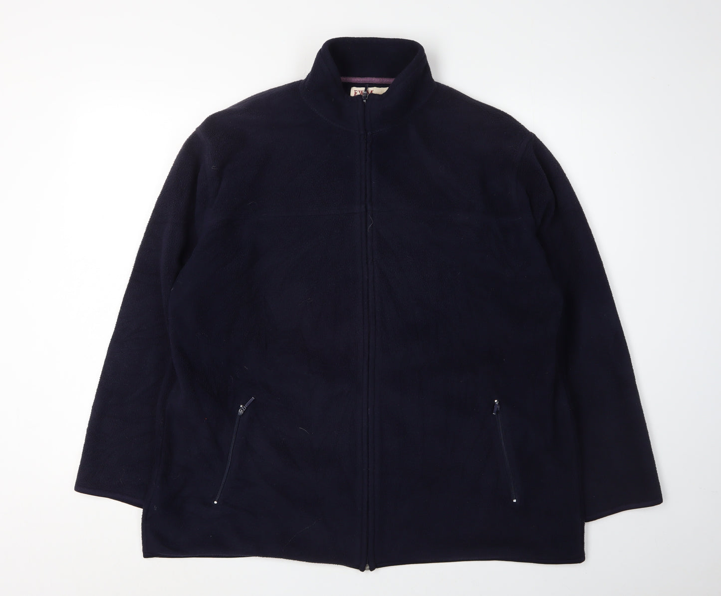 EWM Women's Black Fleece Zip Jacket Size 18