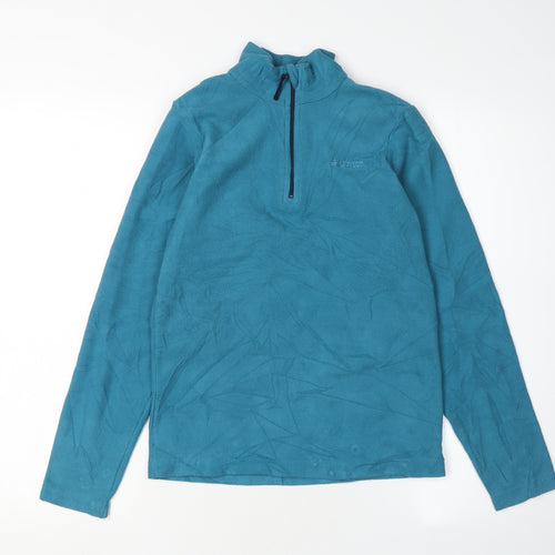 Mountain Warehouse Boys Blue Fleece 1/4 Zip Sweatshirt 11-12 Yrs