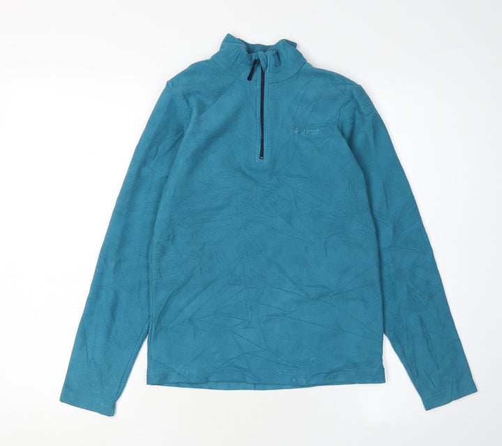 Mountain Warehouse Boys Blue Fleece 1/4 Zip Sweatshirt 11-12 Yrs