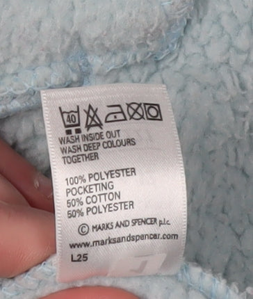 Marks and Spencer Women's Blue Fleece Jacket Size 12