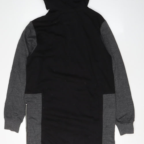 Genetic Apparel Unisex Black Zip Hoodie, Size M