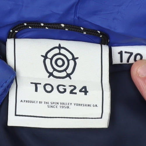 TOG24 Boys Blue Puffer Jacket, 14 Years, Winter Ready