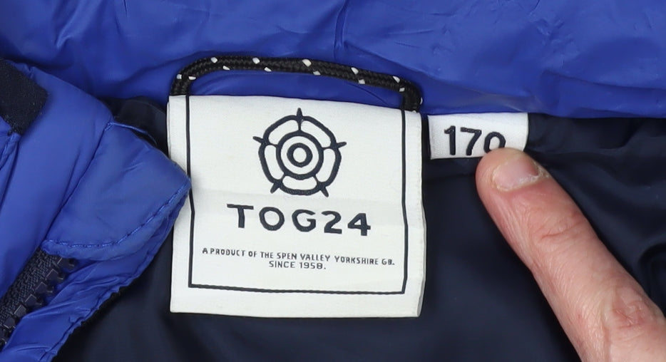 TOG24 Boys Blue Puffer Jacket, 14 Years, Winter Ready