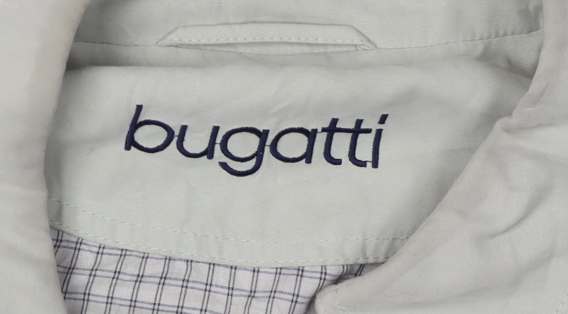 Bugatti Men's Beige Point Collar Jacket Size 48