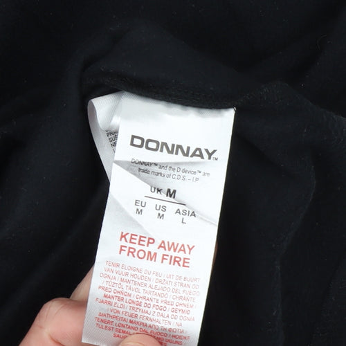 Donnay Men's Black Medium 1/2 Zip Fleece Sweatshirt