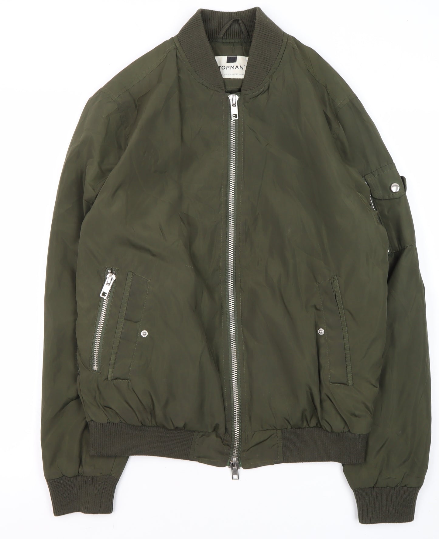 Topman Green Bomber Jacket Men’s Size M, Casual