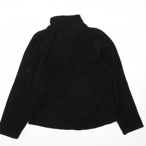 Ice Cross Women's Black Size 14 Half Zip Sweatshirt