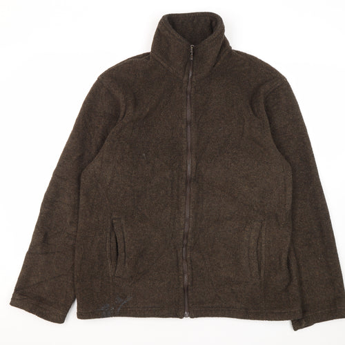 Thomas Nash Men's Brown Fleece Jacket Size S
