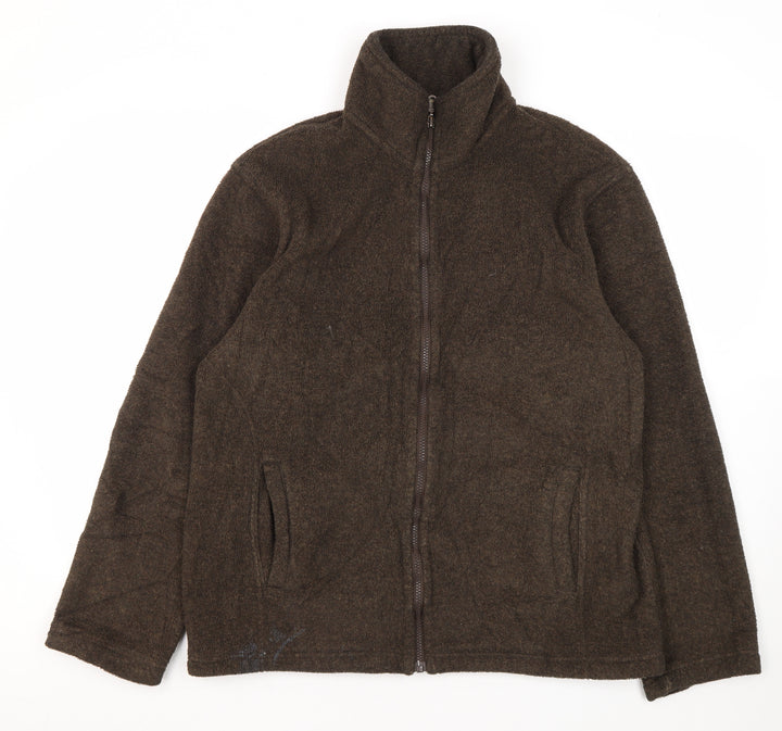 Thomas Nash Men's Brown Fleece Jacket Size S