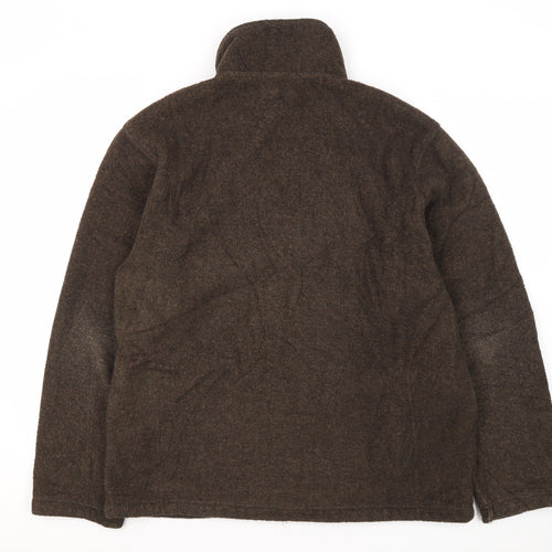 Thomas Nash Men's Brown Fleece Jacket Size S