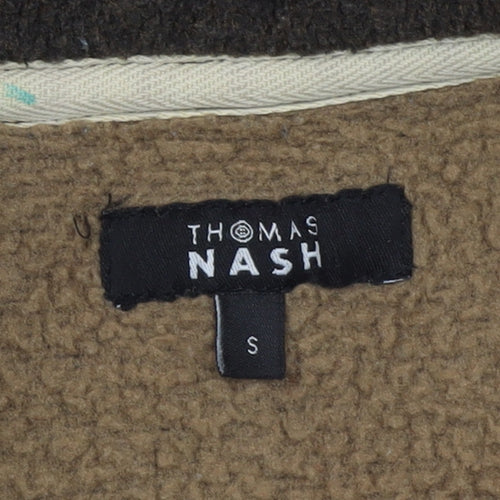Thomas Nash Men's Brown Fleece Jacket Size S