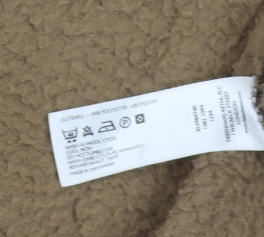 Thomas Nash Men's Brown Fleece Jacket Size S