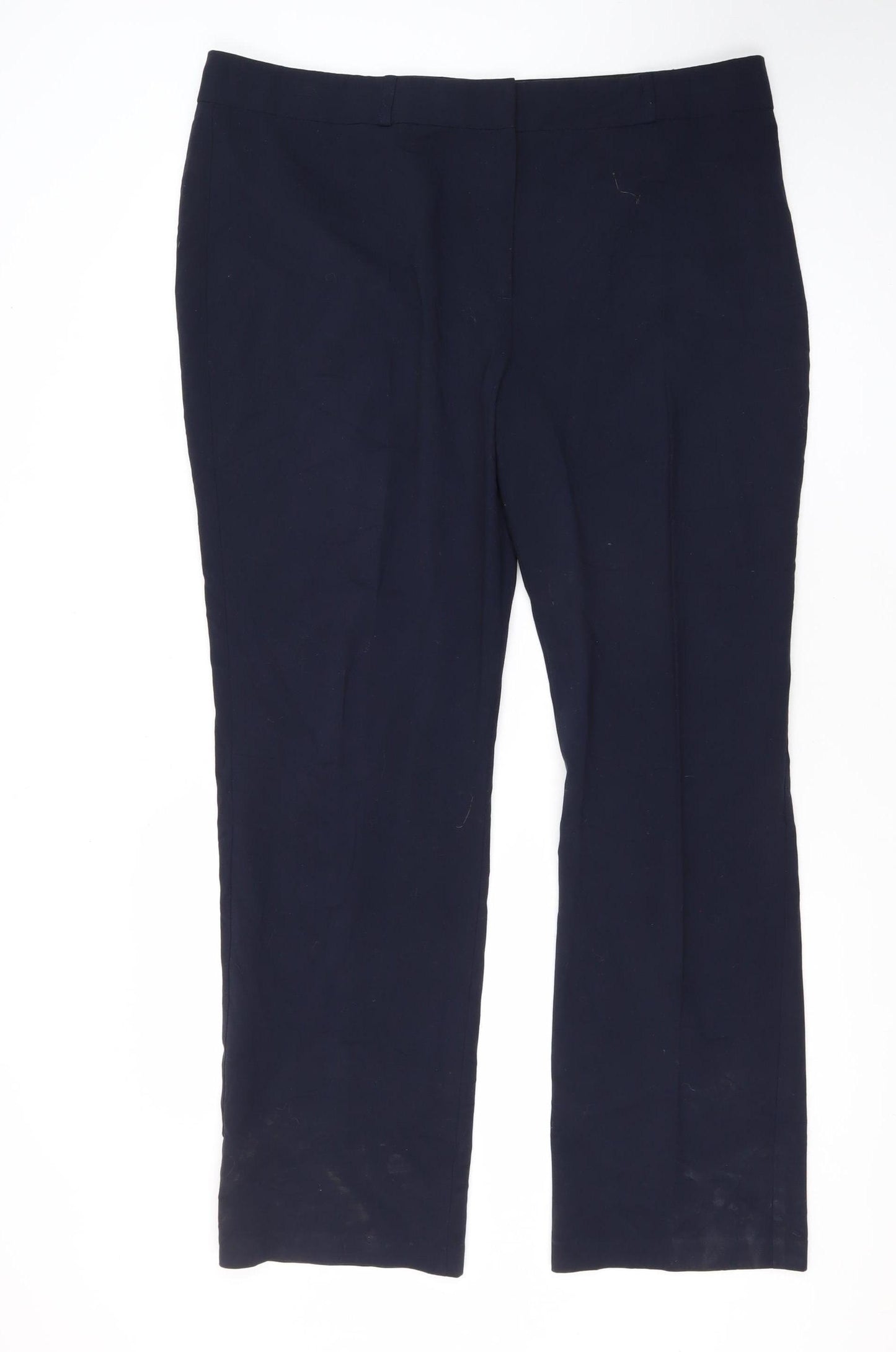 Marks and Spencer Women's Black Straight Trousers Size 18