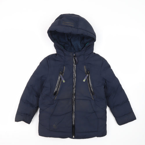 Baker by Ted Baker Boys Blue Puffer Jacket Age 5 Years