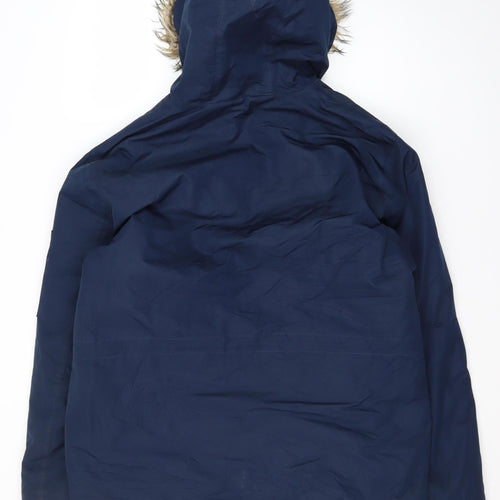 French Connection Men's Blue Parka Jacket L