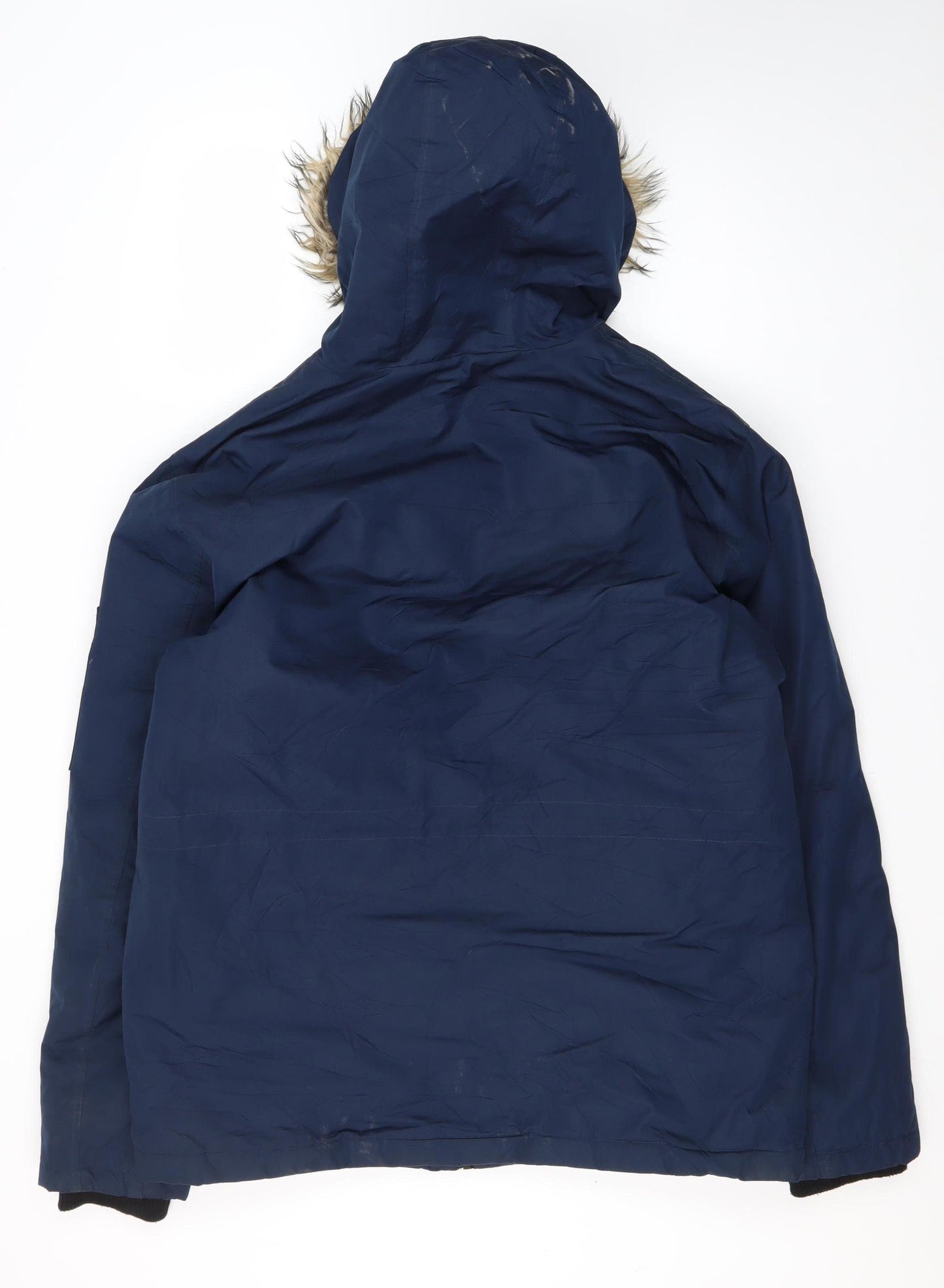 French Connection Men's Blue Parka Jacket L