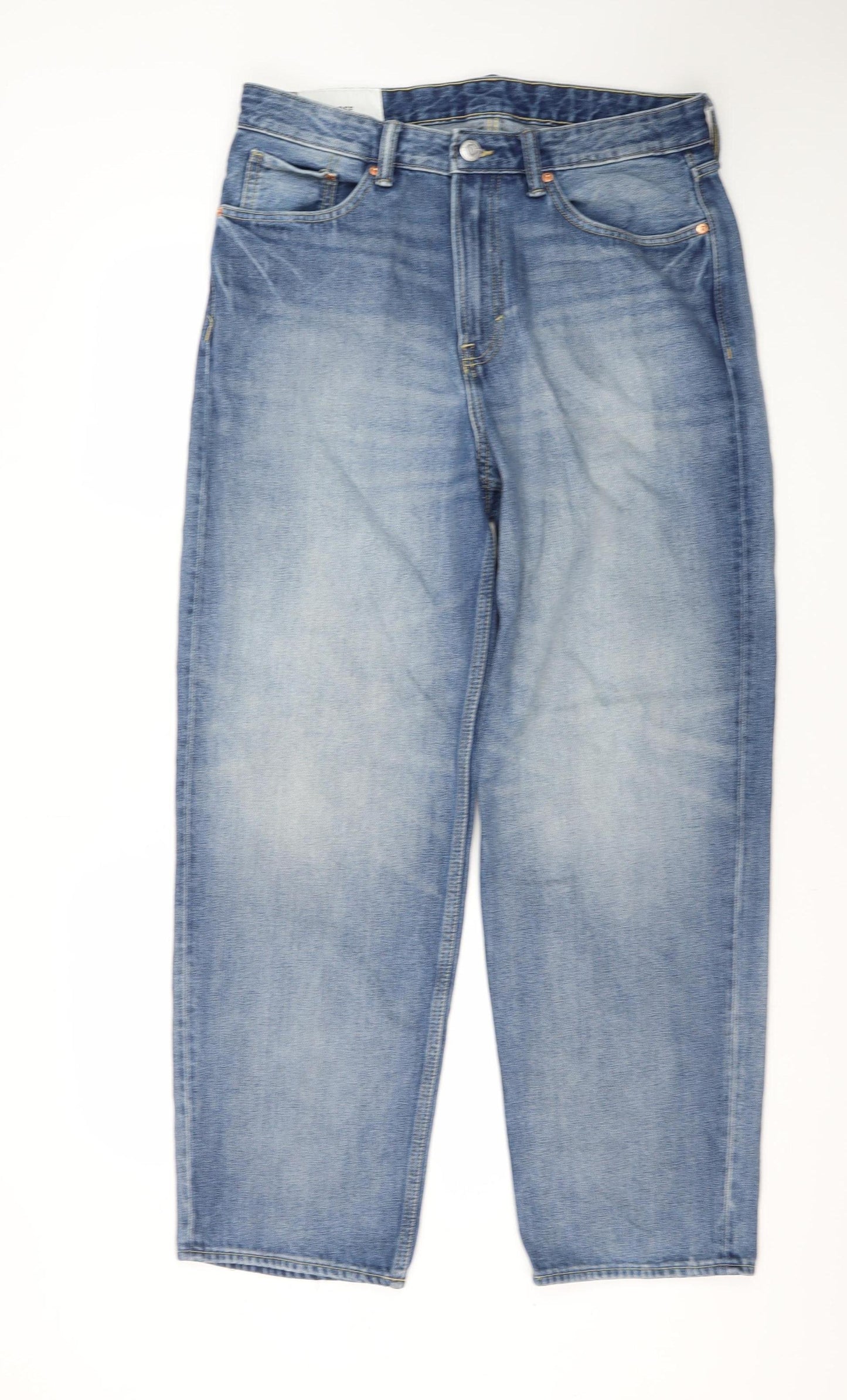 H&M Men's Blue Relaxed Loose Jeans, Size 32
