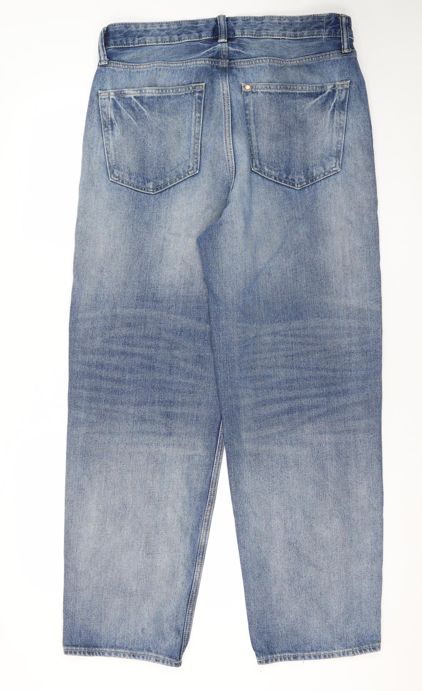 H&M Men's Blue Relaxed Loose Jeans, Size 32