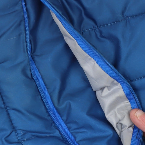 Ellesse Men's Blue XS Puffer Jacket with Hood