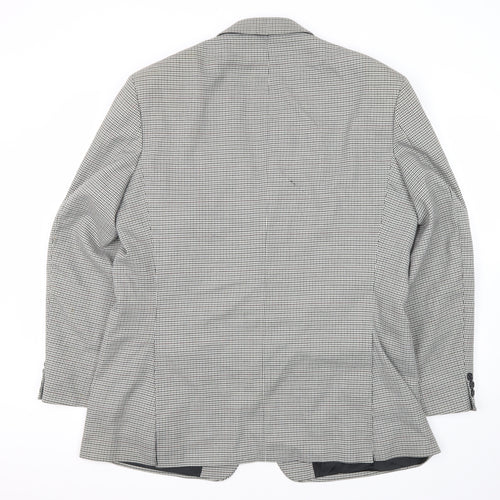 Marks and Spencer Men's Black Check Blazer 44R