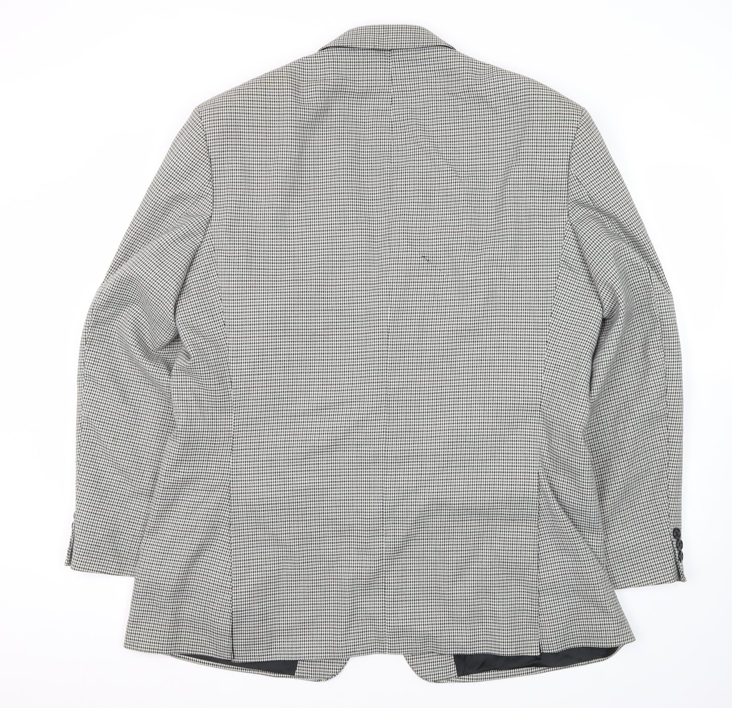 Marks and Spencer Men's Black Check Blazer 44R