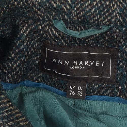 Ann Harvey Women's Multicoloured Overcoat Size 26