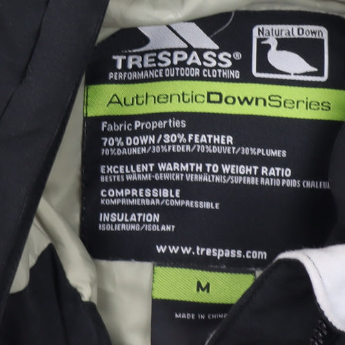 Trespass Men's Black Parka Coat, M, Waterproof Hood