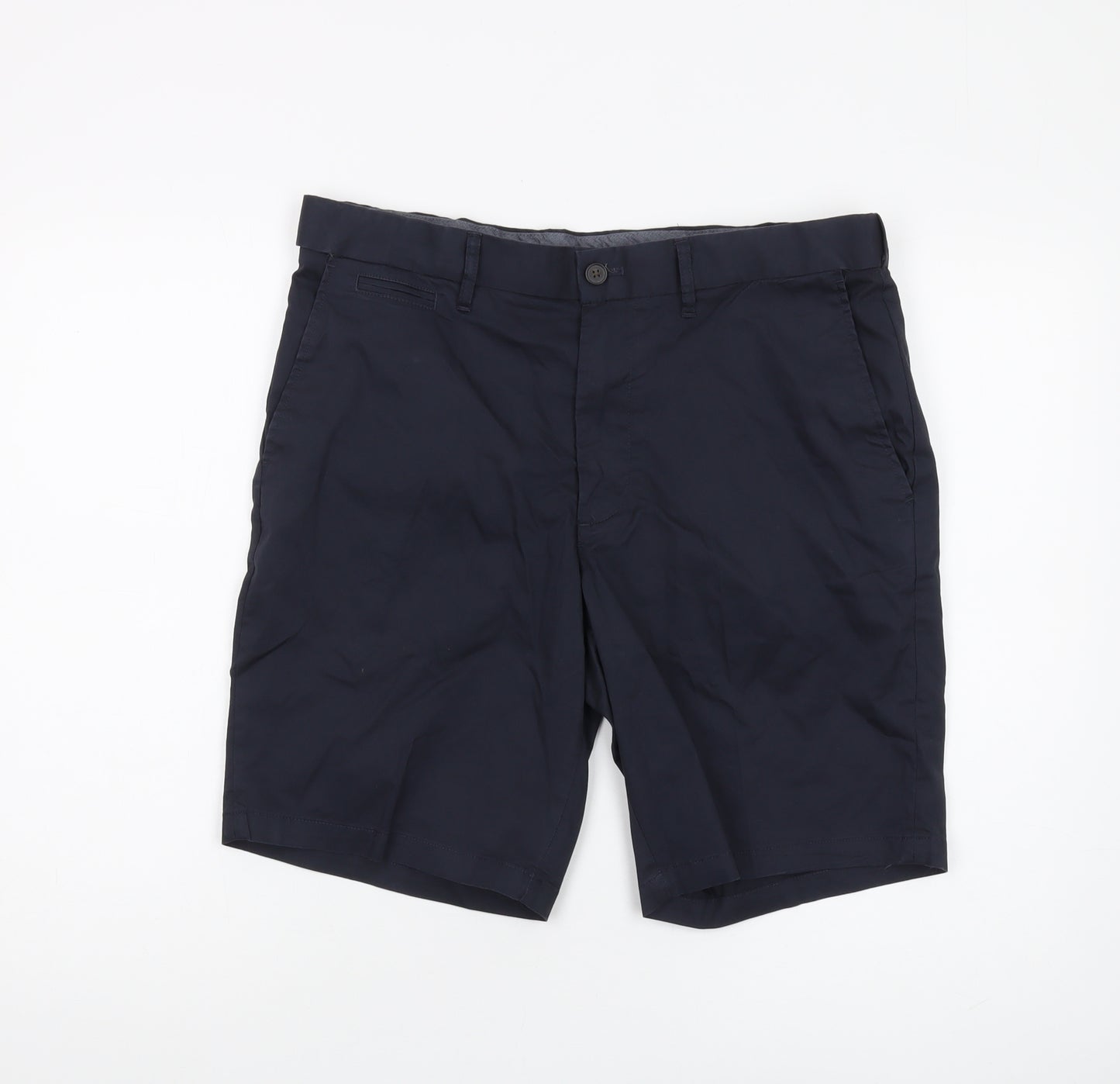 Marks and Spencer Men's Blue Chino Shorts Size 34