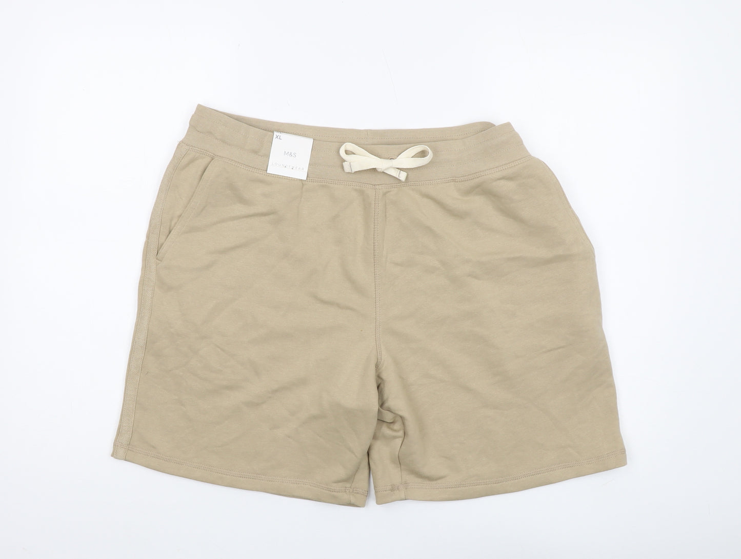 Marks and Spencer Men's Beige Sweat Shorts XL