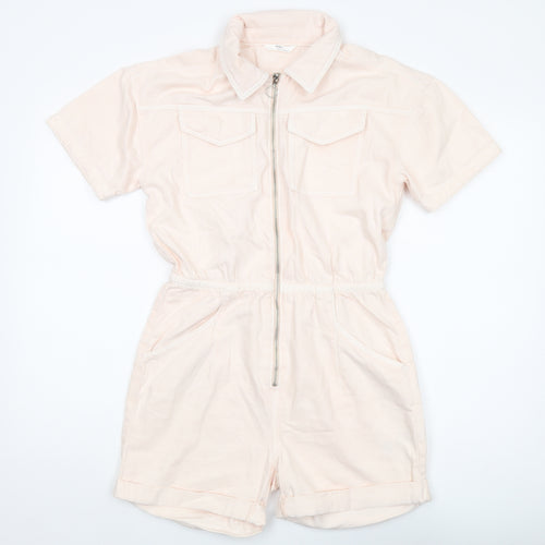 Marks and Spencer Girls Pink Jumpsuit 13-14 Years Short Sleeve
