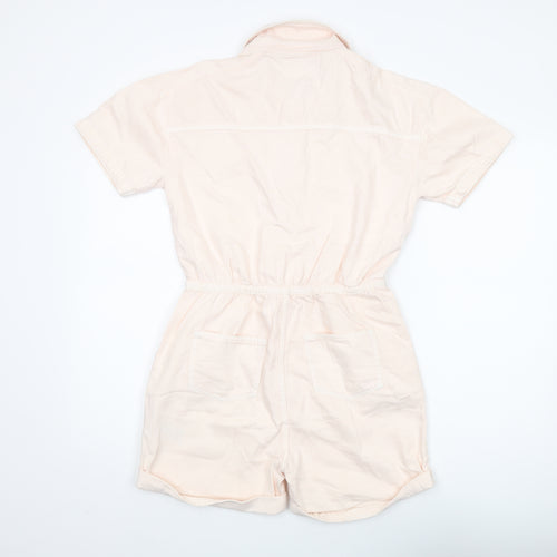 Marks and Spencer Girls Pink Jumpsuit 13-14 Years Short Sleeve
