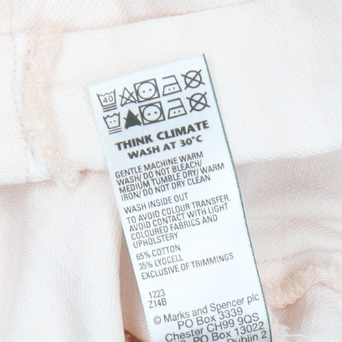 Marks and Spencer Girls Pink Jumpsuit 13-14 Years Short Sleeve