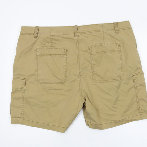 Marks and Spencer Beige Women's Cargo Shorts Size 22