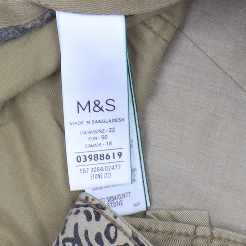 Marks and Spencer Beige Women's Cargo Shorts Size 22
