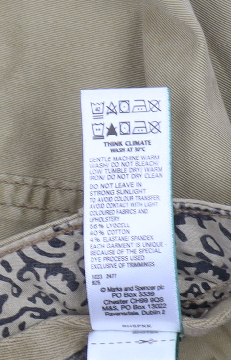 Marks and Spencer Beige Women's Cargo Shorts Size 22