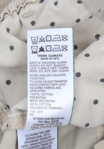 Marks and Spencer Women's Beige Shorts Size 22