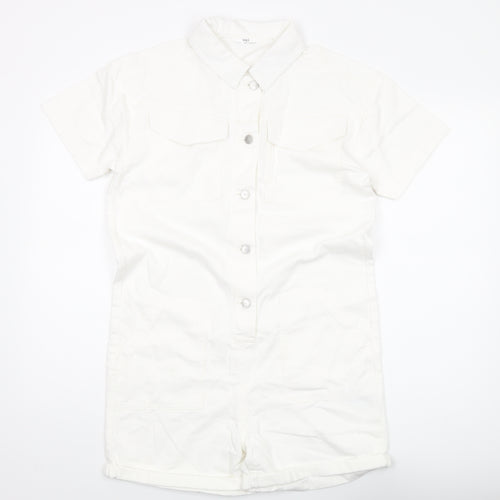 Marks and Spencer Girls Ivory Playsuit 14-15 Years