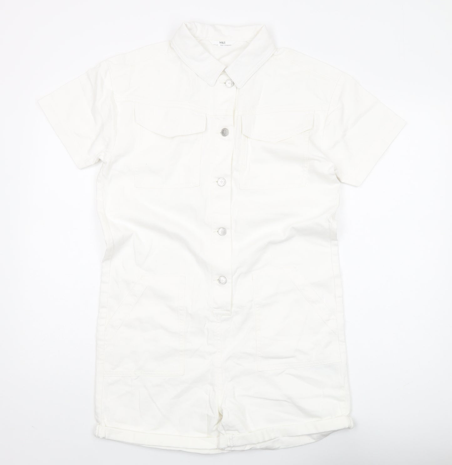 Marks and Spencer Girls Ivory Playsuit 14-15 Years