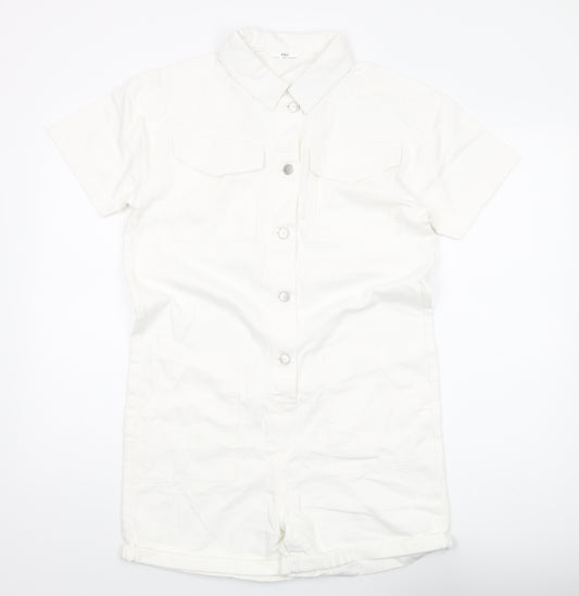 Marks and Spencer Girls Ivory Playsuit 14-15 Years