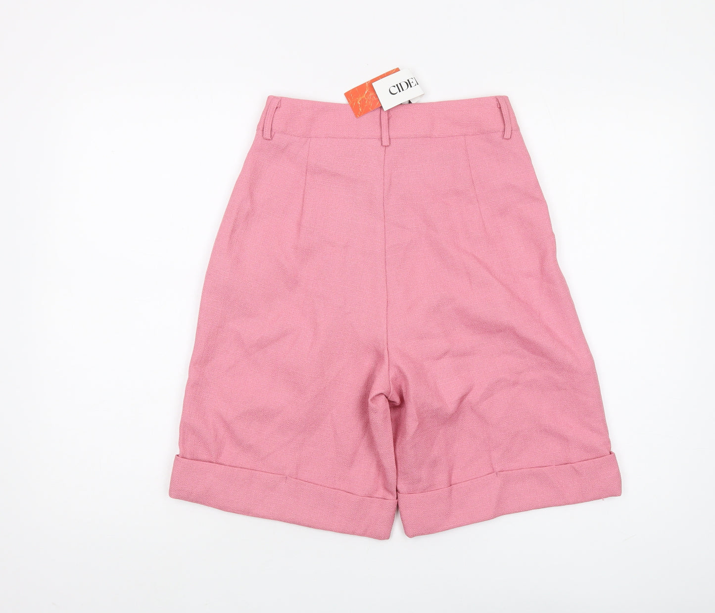 Cider Women’s Pink Chino Shorts - Size S, Spring Style