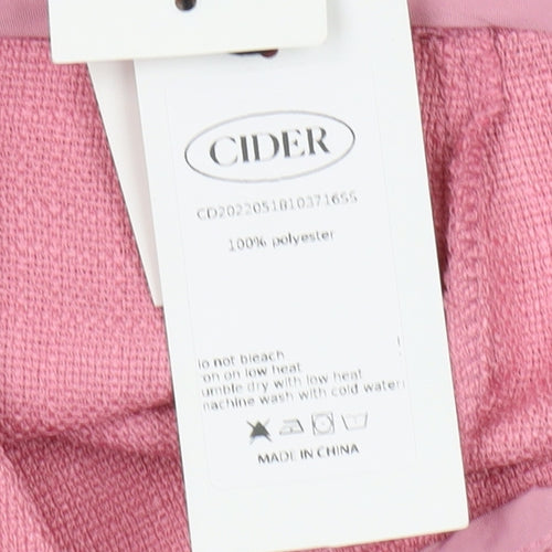 Cider Women’s Pink Chino Shorts - Size S, Spring Style