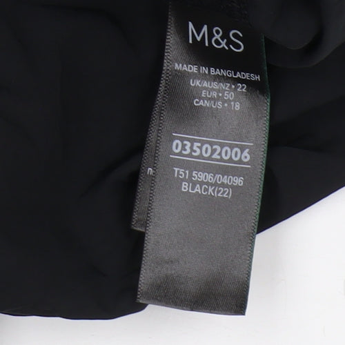 Marks and Spencer Men's Black Athletic Shorts