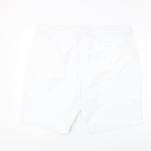 Marks and Spencer Women's White Chino Shorts Size 22