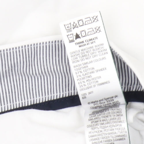 Marks and Spencer Women's White Chino Shorts Size 22