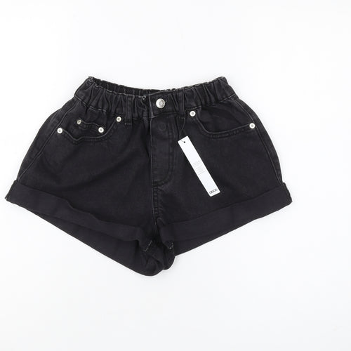 Asos Design Women's Black Mom Denim Shorts Size 8