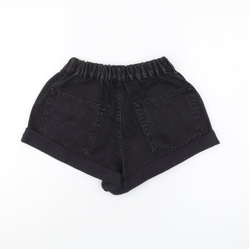 Asos Design Women's Black Mom Denim Shorts Size 8